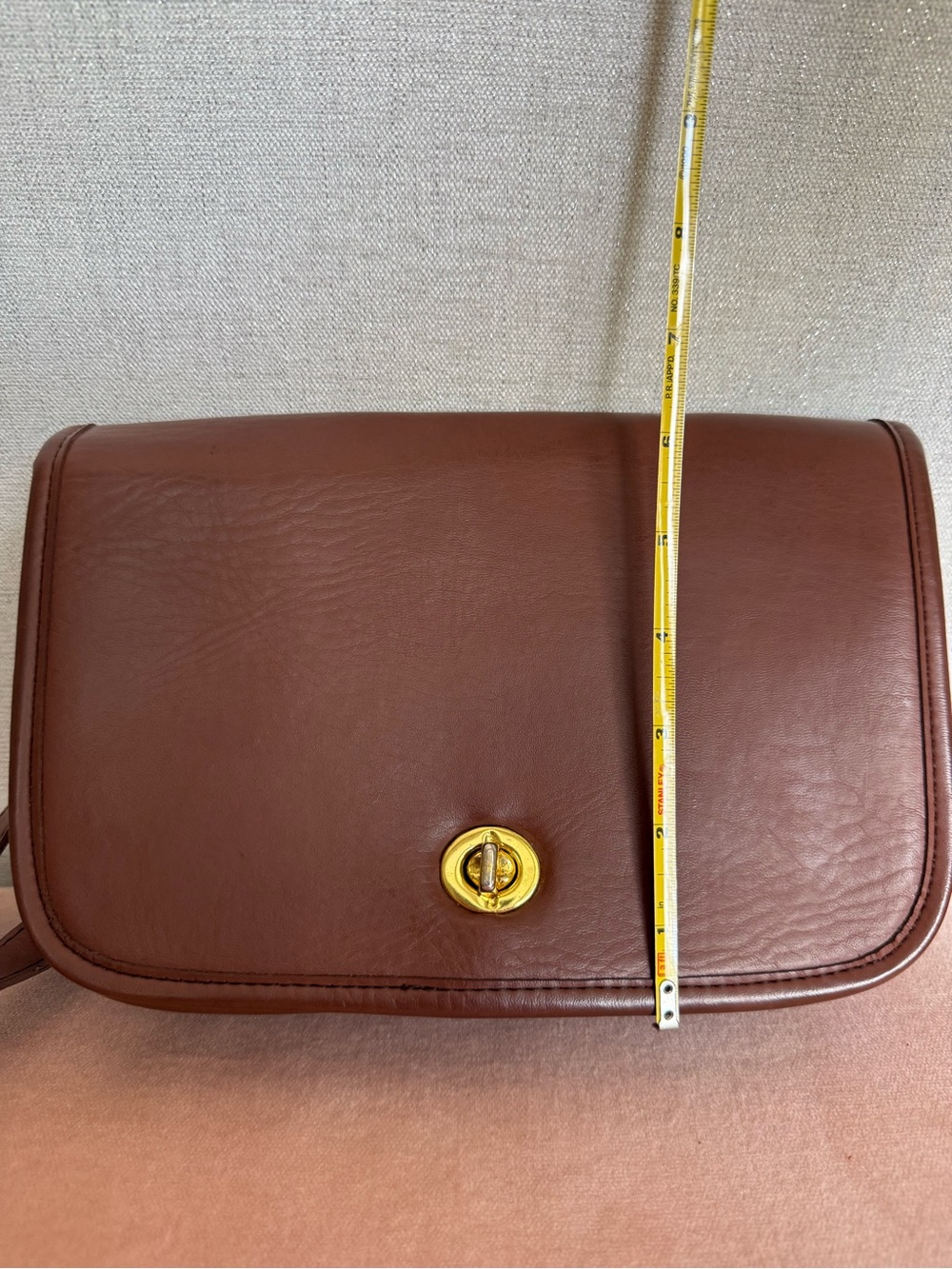 Vintage Coach Penny Pocket Purse Bag Brown Glove Tanned Leather USA - Picture 9 of 16
